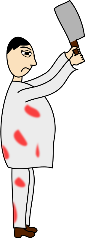 Butcher Clipart Free For Download - Czapka Urodzinowa Clip Art (287x800)