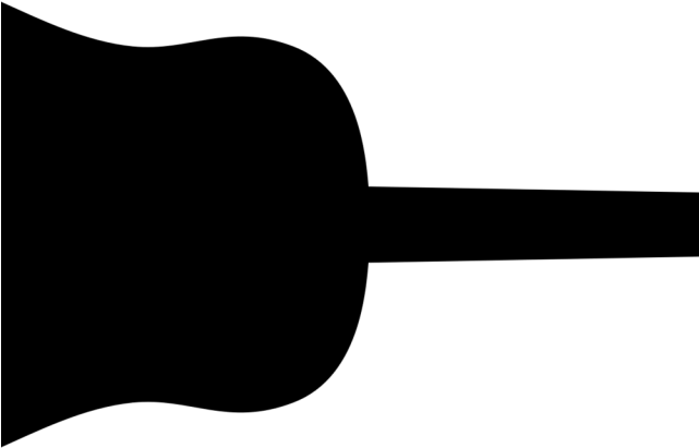 Guitar Clipart Silhouette - Guitar Clipart Silhouette (640x480)