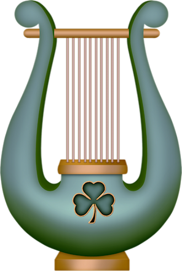 Lyre Clipart Plucked String Instrument Lyre String - Illustration (370x550)