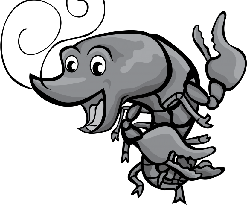 Cartoon Crawfish Clip Art Free Boil Images Vector Grey - Mardi Gras Crawfish Clipart (1024x768)