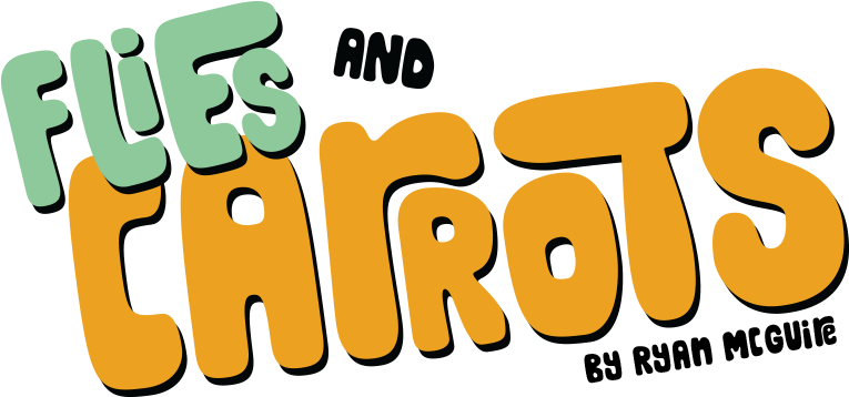 Flies And Carrots - Illustration (800x401)