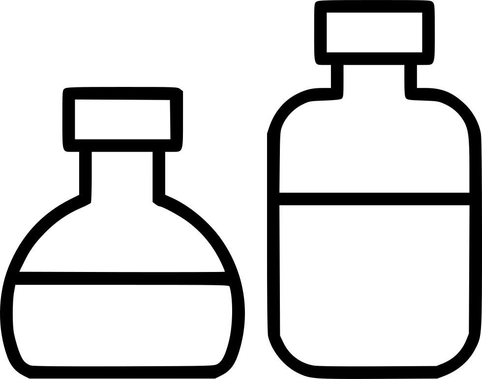 Lotion Formula Oils Bottles Comments - Line Art (980x772)