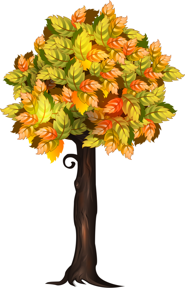 Four Seasons, Fall Halloween, Clip Art, Seeds - Dessin Arbres Automne Png (656x1024)