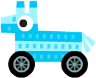 Blue Pinata Kart - Blue Pencil (400x400)