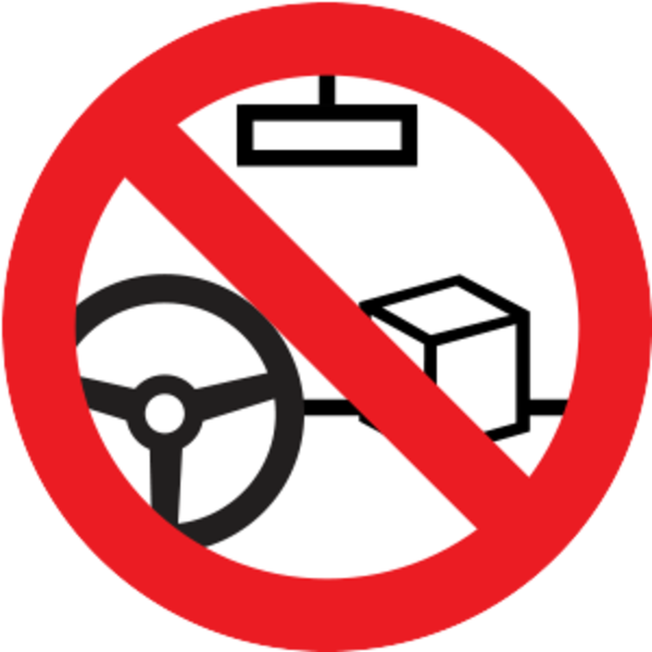 Placing Items On The Dashboard Or On Seats Is Forbidden - Zakaz Palenia Bez Tła (600x600)