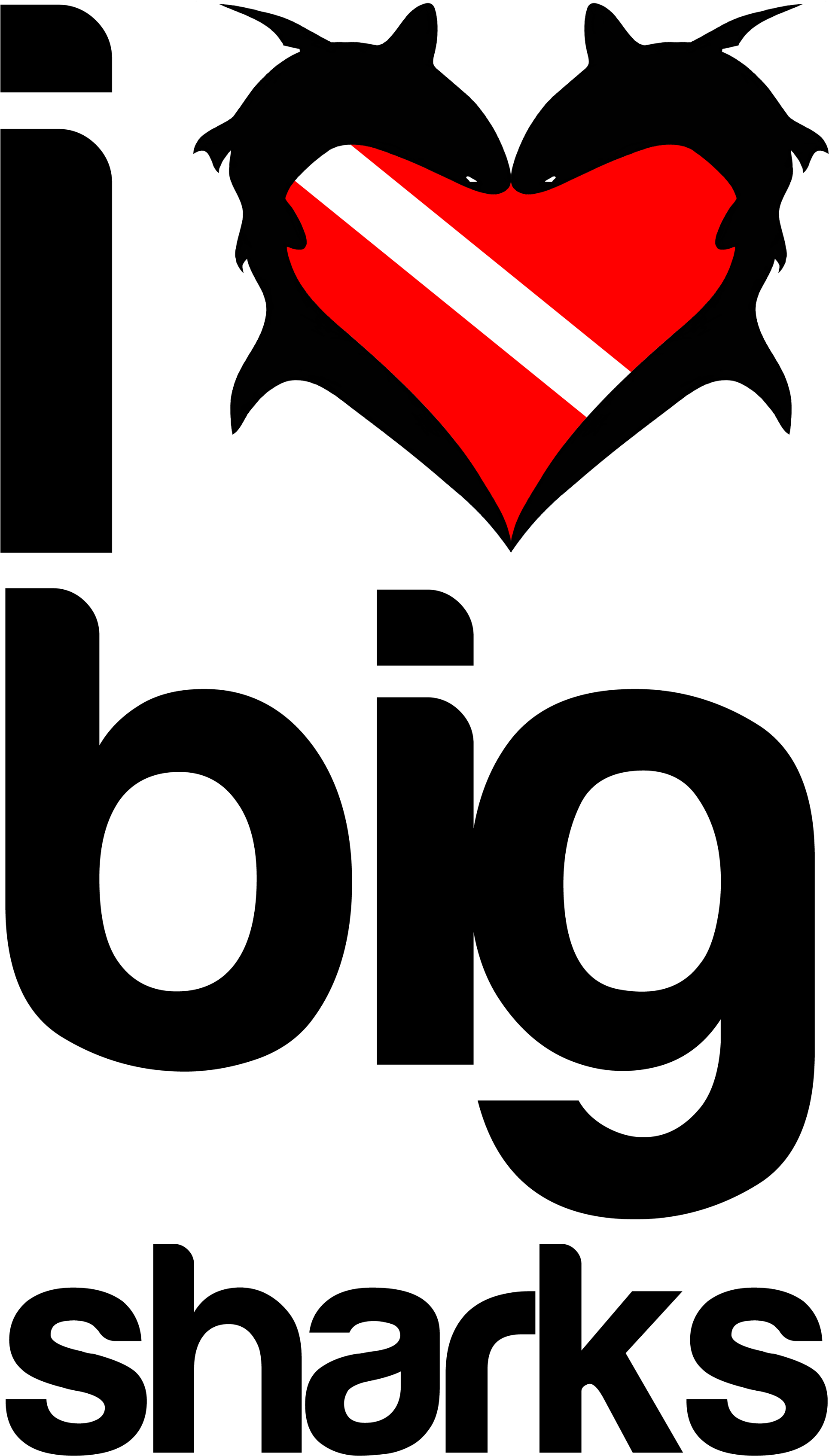 I Love Big Sharks T-shirt Design - Divine Design (2000x3452)