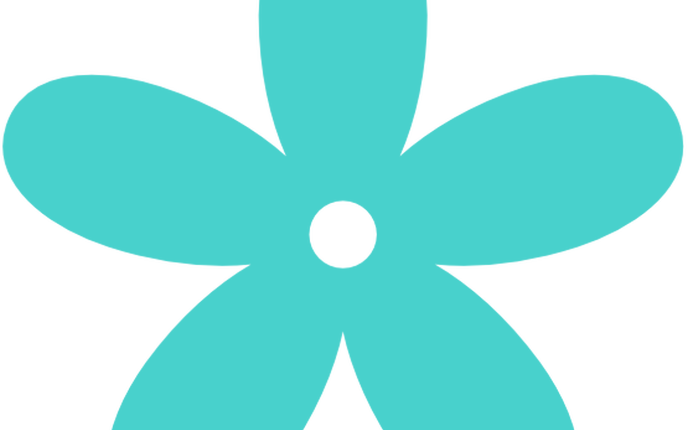 Turquoise Flower Clipart Clipart Suggest - Clip Art (1368x855)
