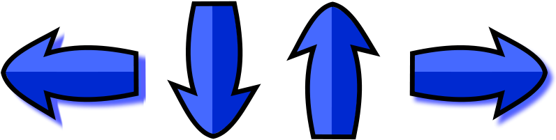 Get Notified Of Exclusive Freebies - Blue Arrows Cartoon (800x220)