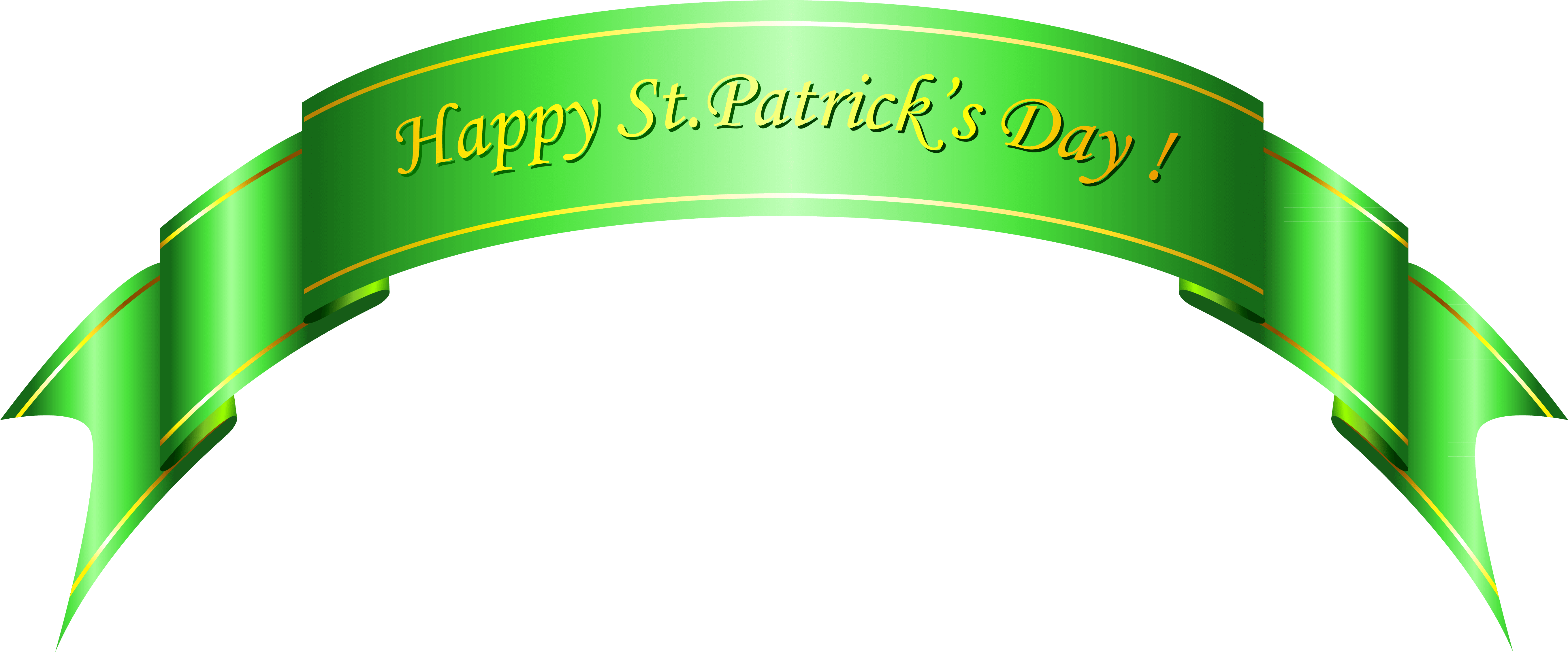 Happy St Patricks Day Png - (5576x2394) Png Clipart Download. 