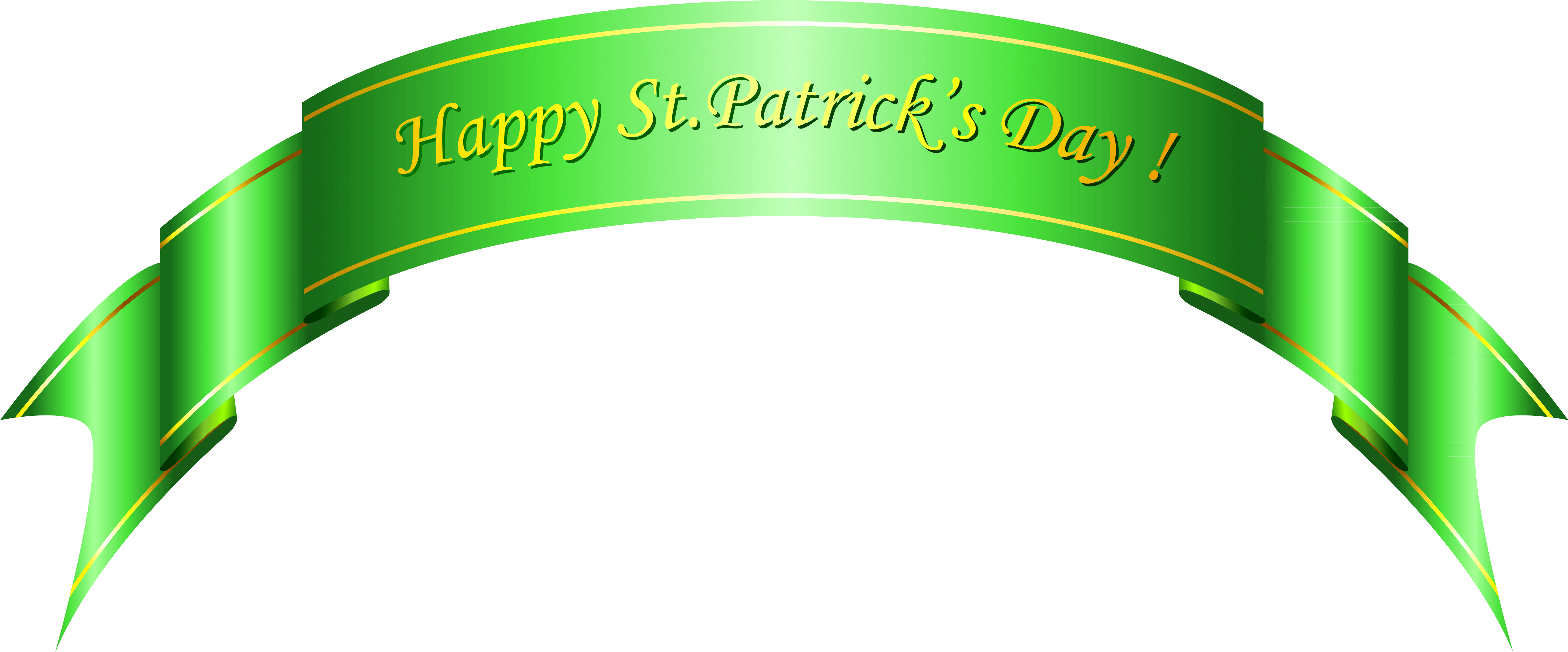 Happy St Patricks Day Png (5576x2394)