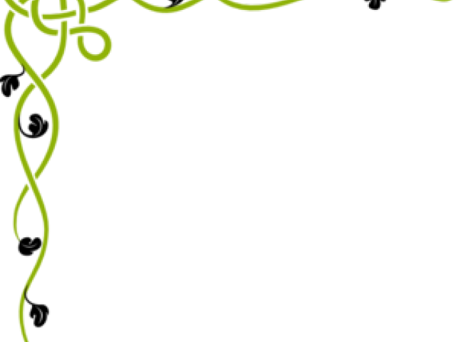 Vine Clipart Frame - Borders Design Royal Blue (640x480)