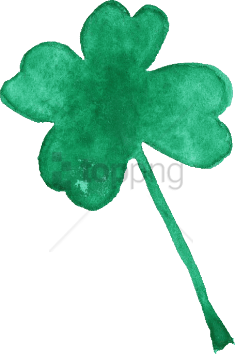 Free Png Watercolor Four Leaf Clover Free Png Image - Watercolor Four Leaf Clover Free (480x724)