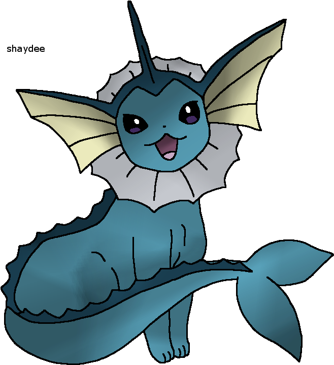 50 Pokemon Challenge Vaporeon By The Real Shaydee On - Pokemon Vaporeon (738x738)
