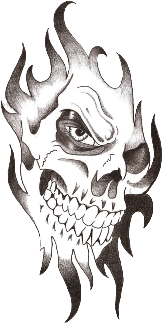 Imagenes - Skull Tattoo Png (900x675)