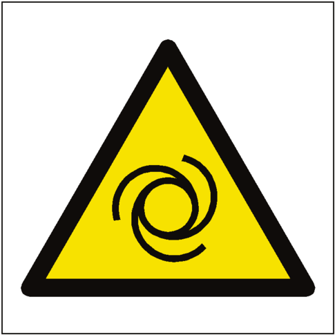 Automatic Start Up Hazard Symbol Label Safety Label - Non Ionising Radiation Sign (600x600)
