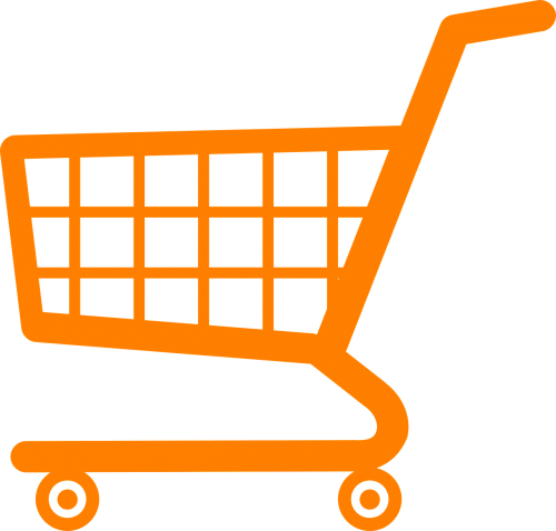 Shopping Cart,caddy,shopping - Shopping Cart Logo Png (500x478)