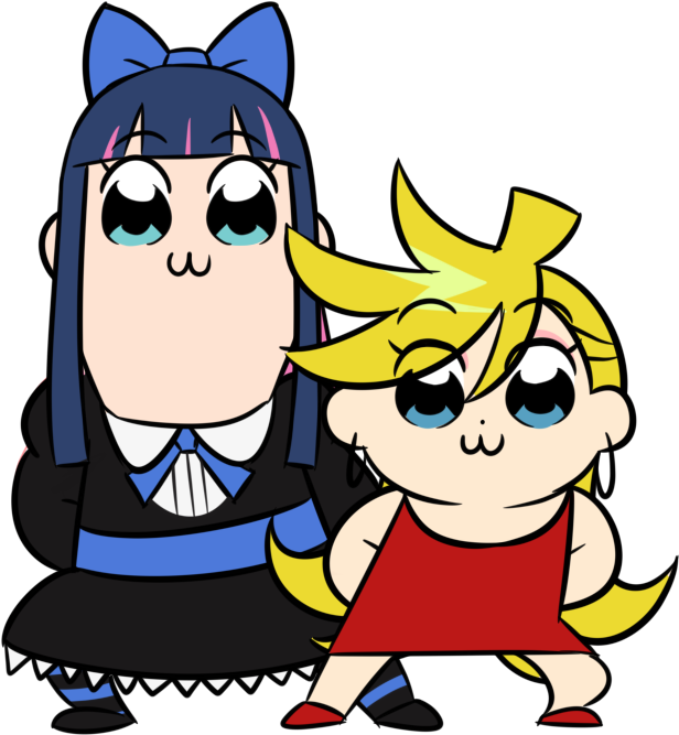 Panty Stocking With Garterbelt X Pop Team Epic By Https - Anime (800x820)