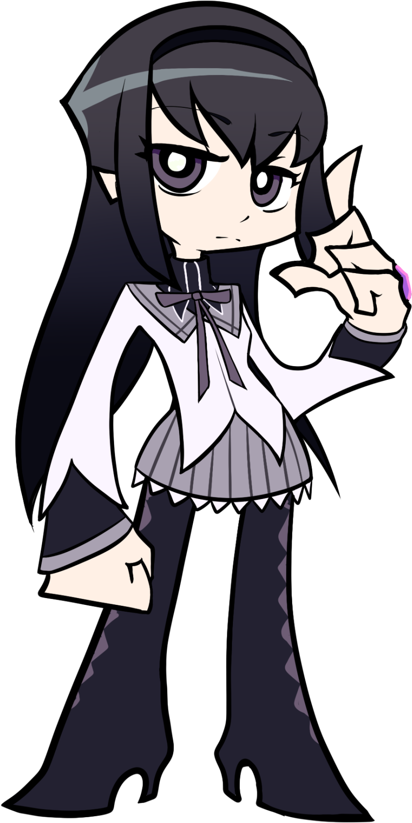My Art Puella Magi Madoka Magica Madoka Mami Madoka - Homura Akemi (1251x1920)