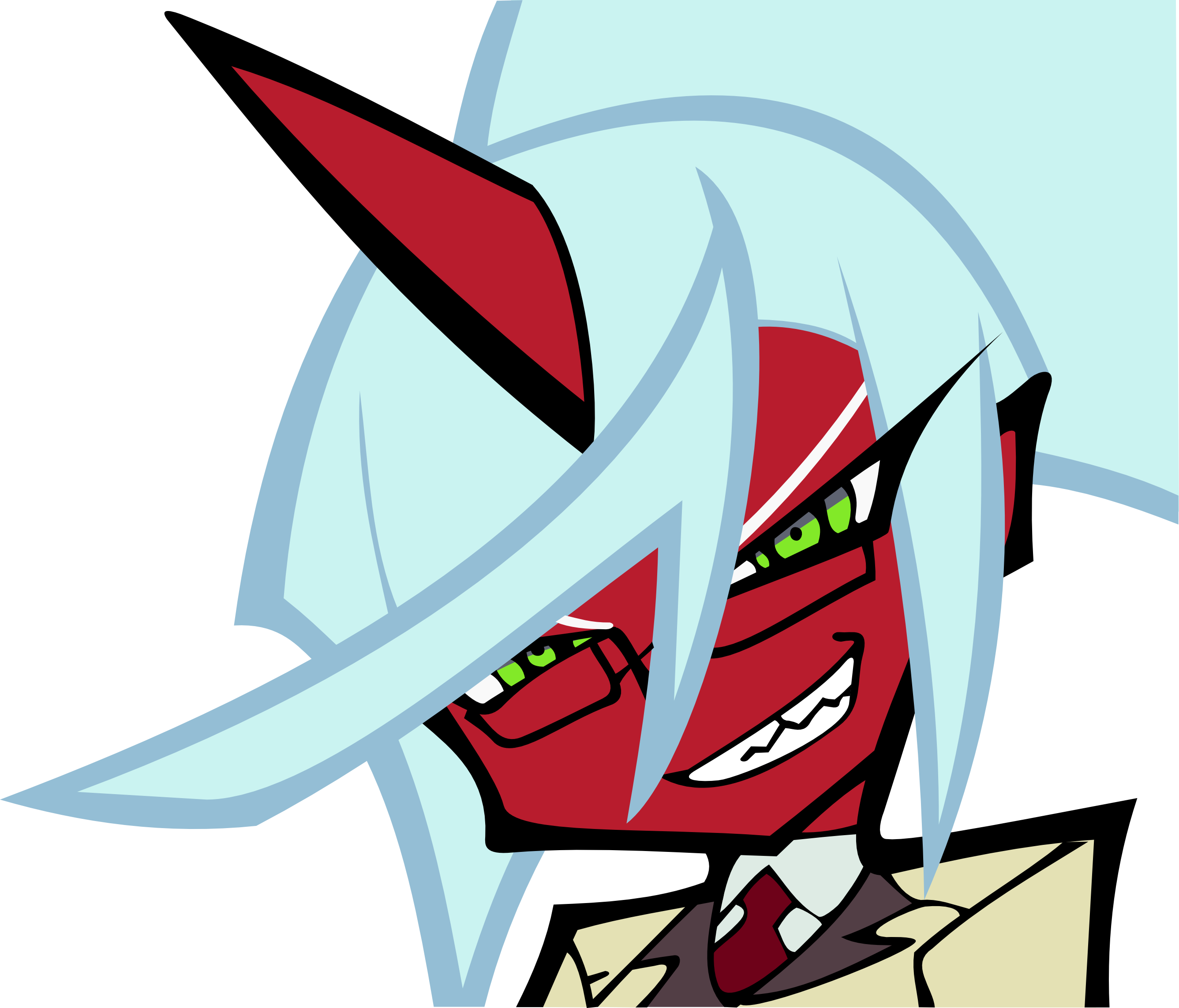 Vectors, Transparent, Panty And Stocking With Garterbelt - Cartoon (2673x2286)