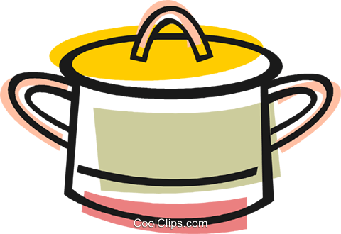 Large Pot Royalty Free Vector Clip Art Illustration - Clip Art (480x330)