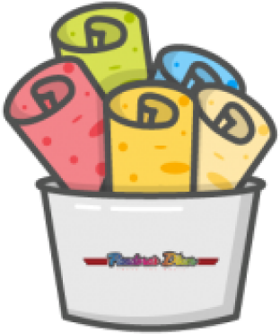 Diner Clipart Ice Cream - Rolled Ice Cream Clip Art (640x480)