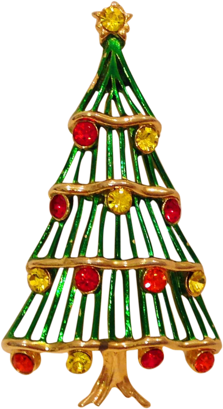 Vintage Christmas Tree Pins Lovely Christmas Tree Pin - Christmas Tree (1326x1326)