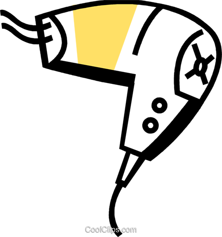 Hair Dryers Or Blow Dryers Royalty Free Vector Clip - Hair Dryers Or Blow Dryers Royalty Free Vector Clip (450x480)