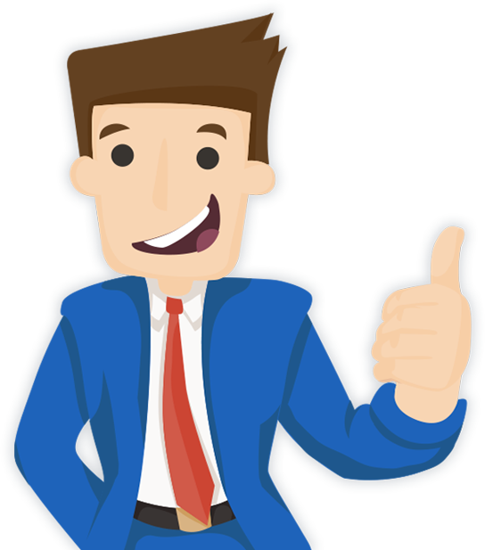 Convertful Marketers - Personajes Empresarios Dibujos Png (544x617)