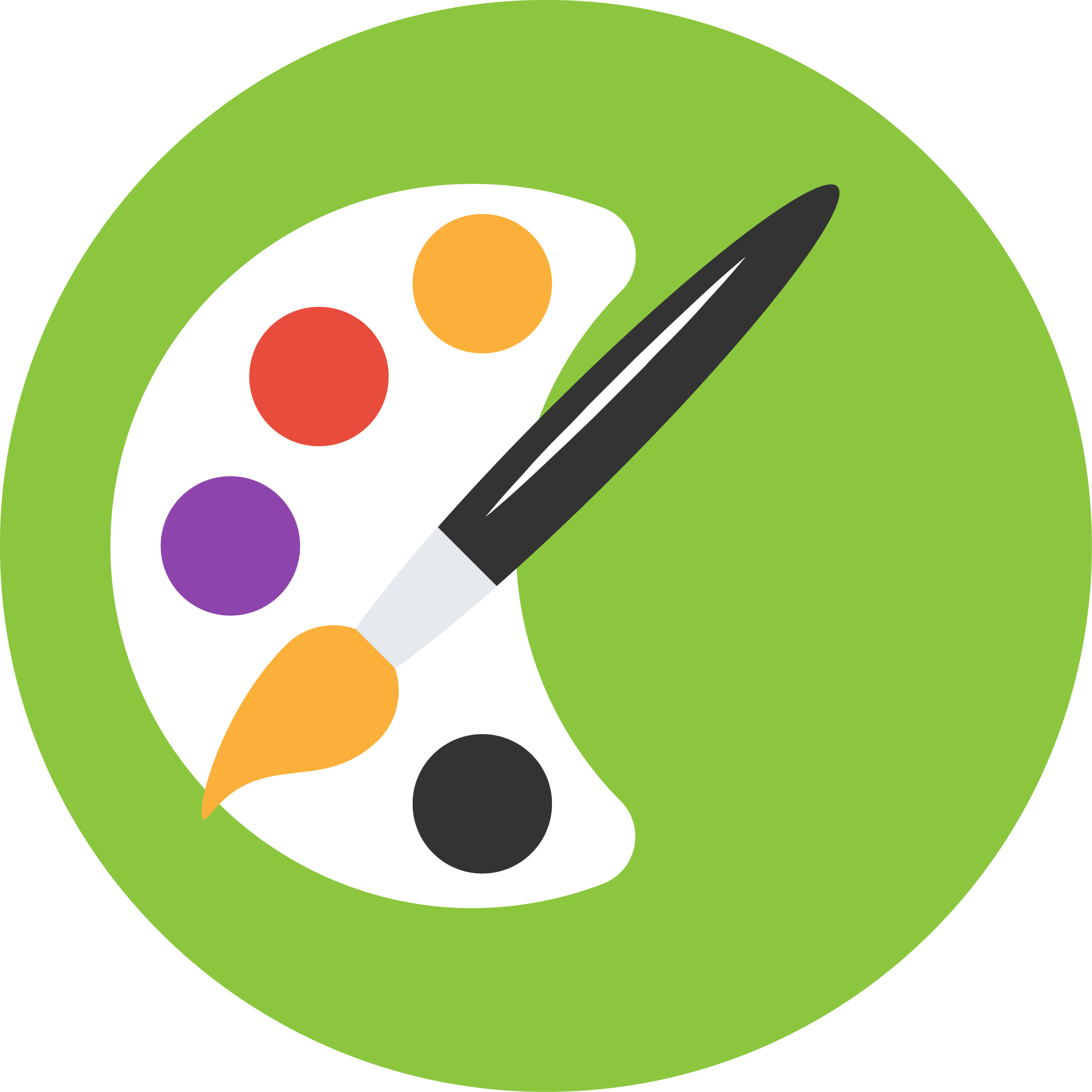 Paint Palette Simple Design - Gloucester Road Tube Station (2117x2117)