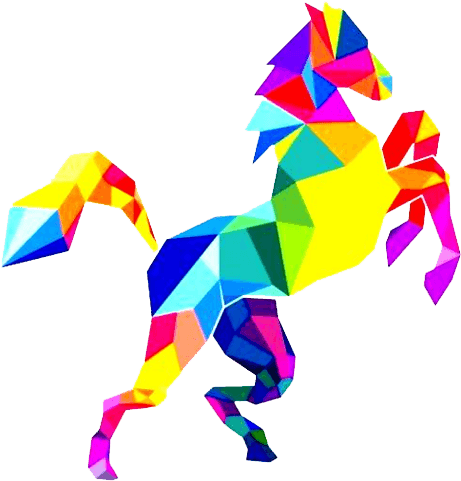 Logo Design - Dibujos Unicornio Cubismo (750x500)