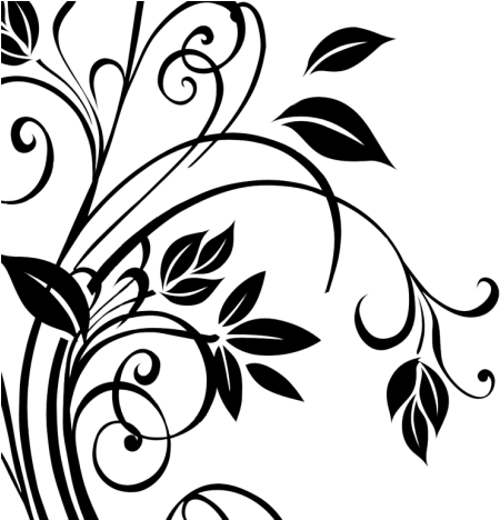 List Bunga Png - Flowers Pattern Png Silhouette (700x467)