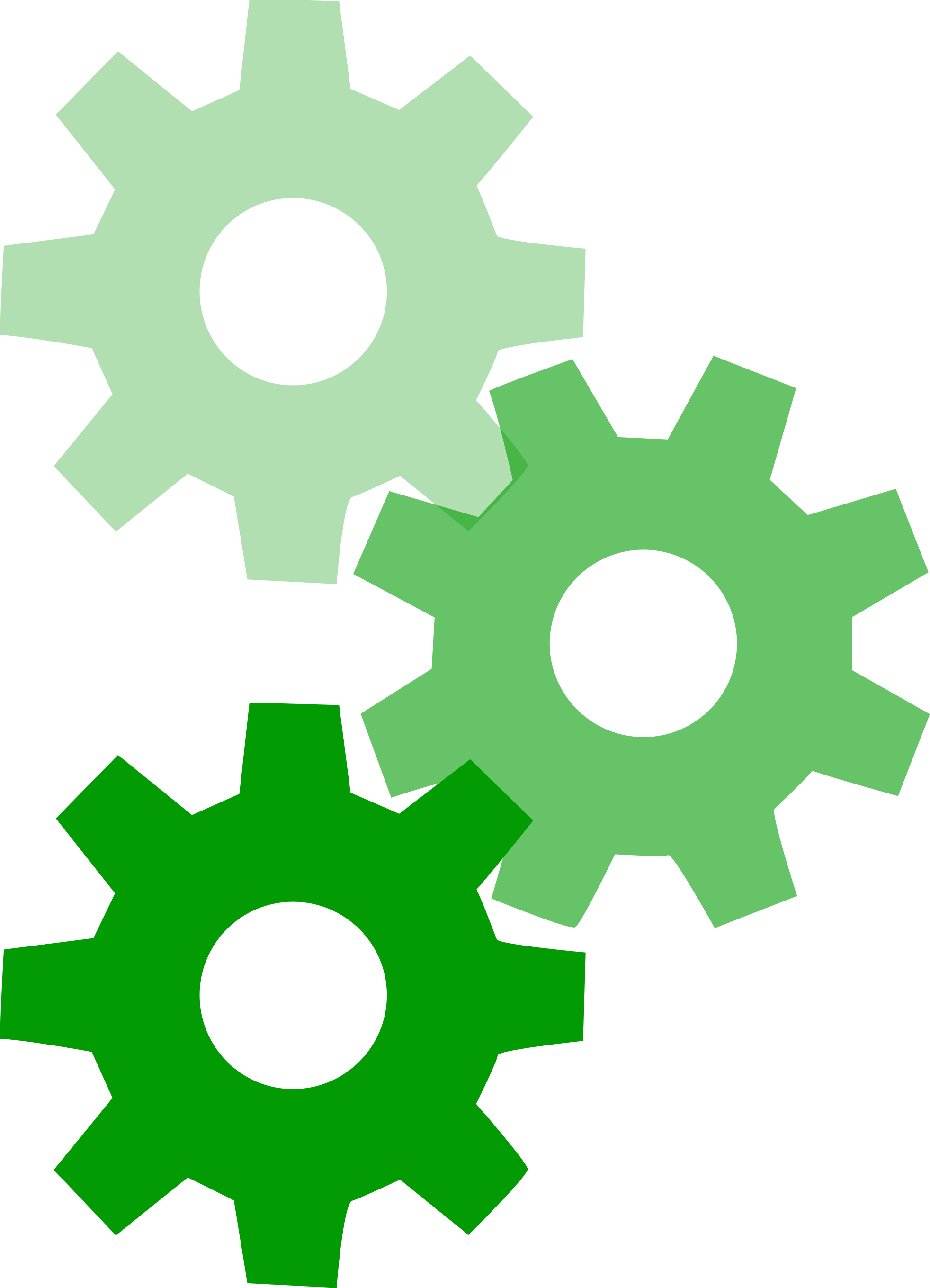 Productivity Image - Green Cog Png (2000x2857)