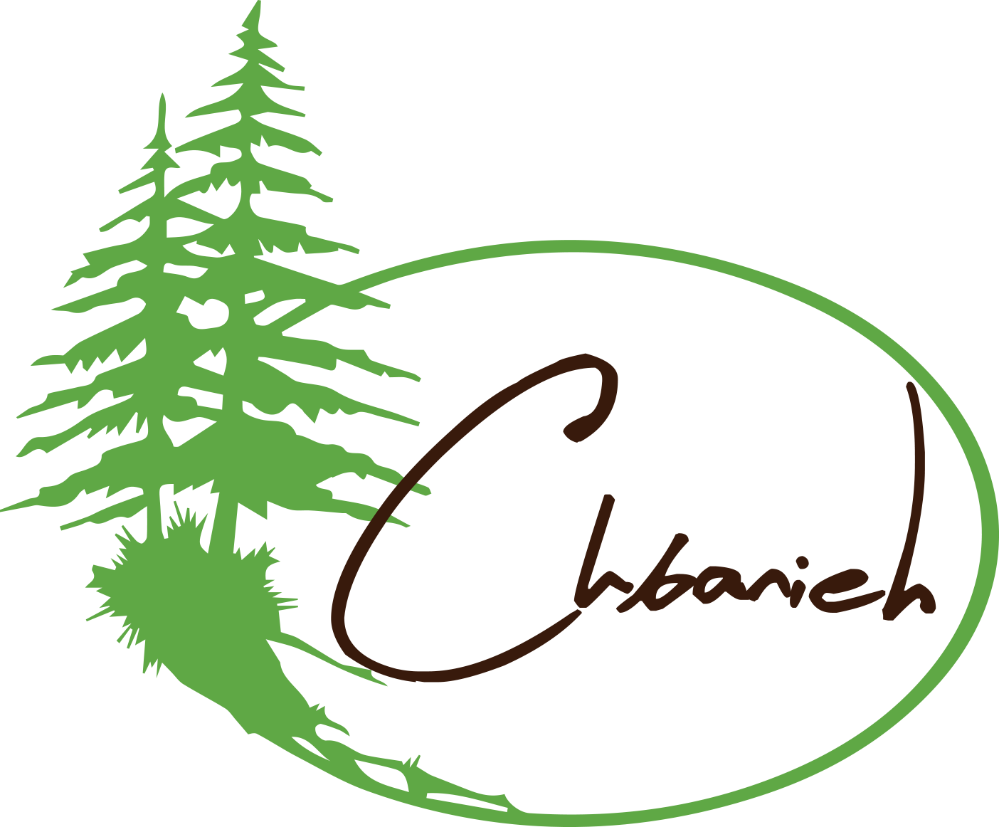Chbaniye Logo - Simple Pine Tree Clipart (1404x1162)
