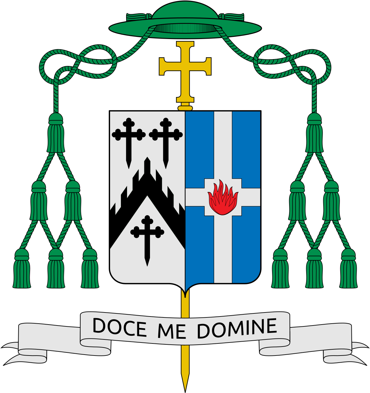 Martin John Amos - Bishop Oscar Jaime Florencio Coat Of Arms (1200x1279)