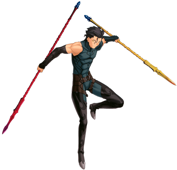 Clip Art Black And White Stock Magic Spears You Are - Diarmuid Lancer (676x657)