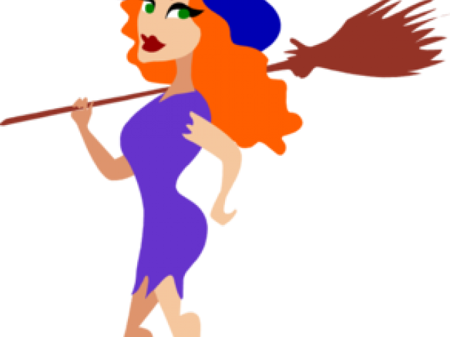 Other Clipart Hands Down - Cartoon Witch Png (640x480)