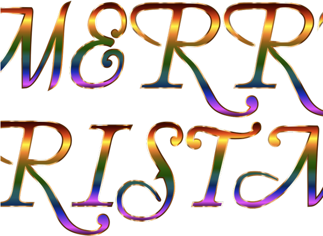 Merry Christmas Text Clipart Pretty - Christmas Day (640x480)