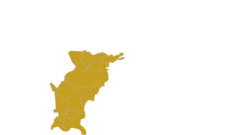 West ｜ Central ｜ East - Map Of Kochi (1440x460)