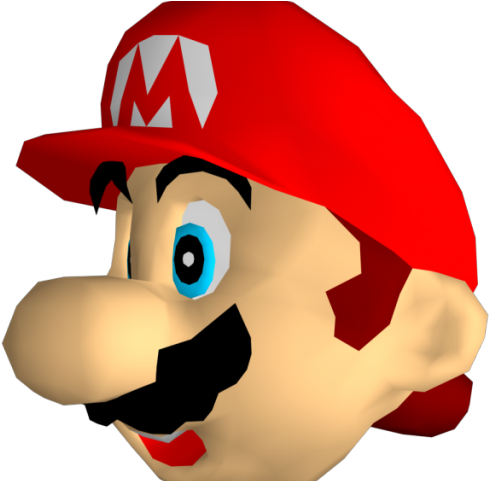 Mario Bros Clipart Mario Head - Transparent Mario 64 (640x480)