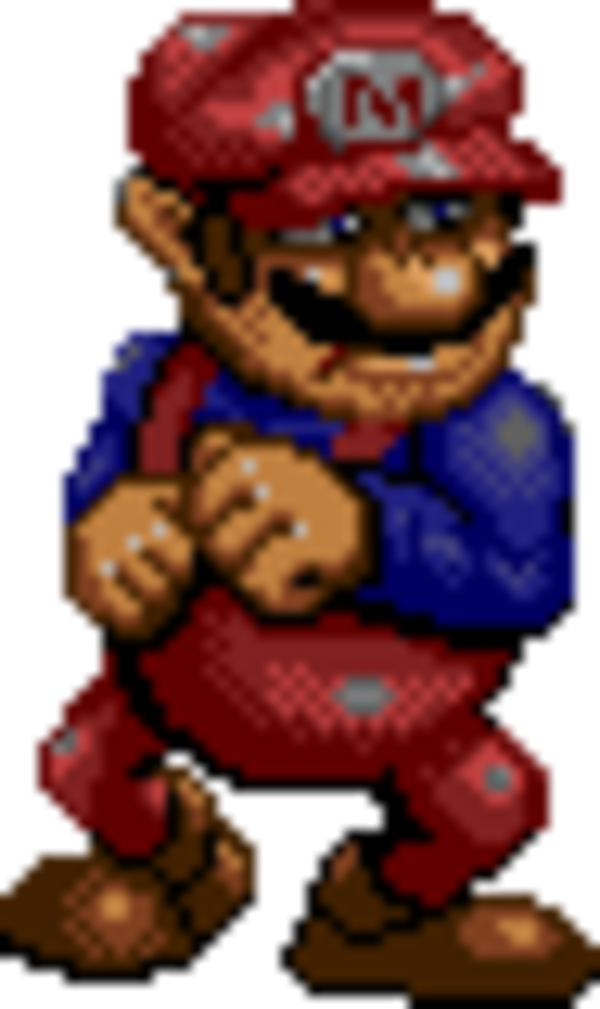 Mario Sprite In Sega Saturn Game Astal - Hotel Mario Cutscene Sprites (600x1009)