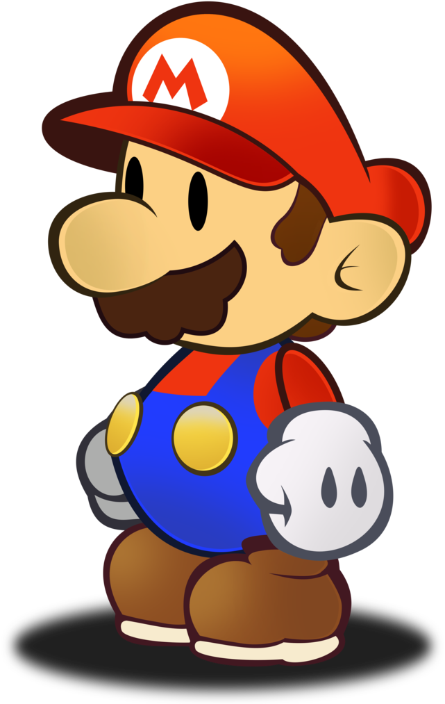 Mario Gif Transparent - Paper Mario De Hielo (1024x1065)