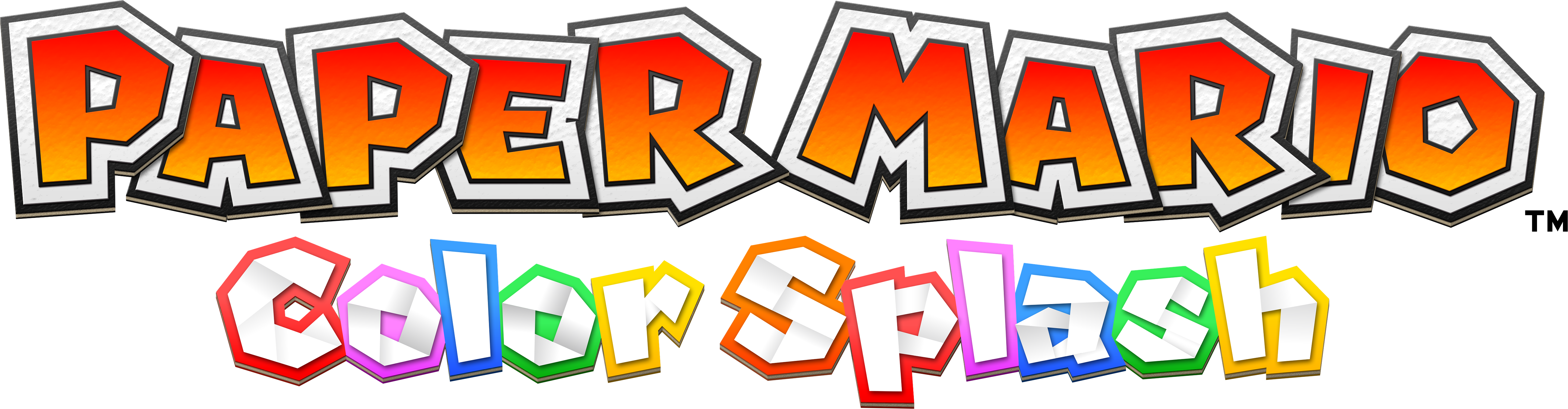 Color Splash Gbatemp - Paper Mario Color Png (4657x1215)
