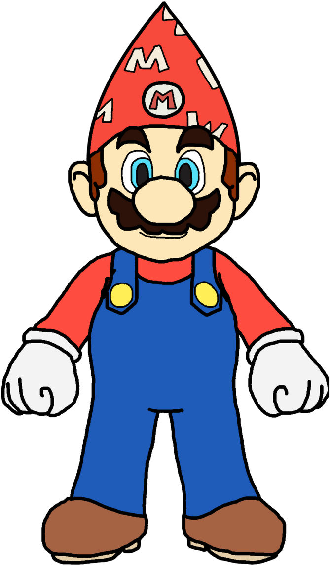 Party Hat By Katlime - Mario Fan Art Smash 4 (668x1196)