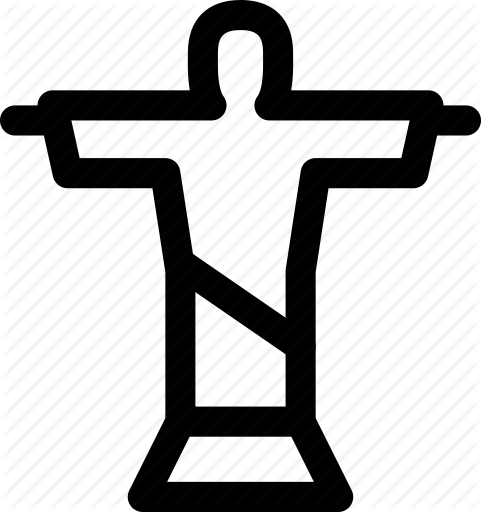 World Landmarks By Andrejs Kirma Brazil Christ - Cross (481x512)