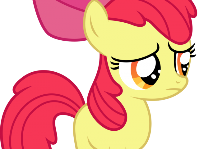 Pony Clipart Sad - Mlp Apple Bloom Sad (640x480)