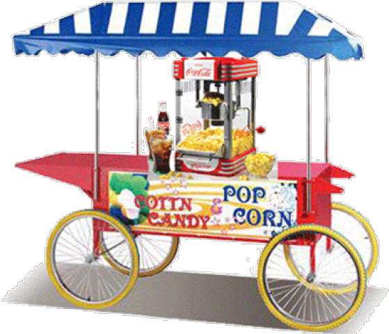 Popcorn Clipart Cotton Candy - Popcorn And Cotton Candy Cart (640x480)