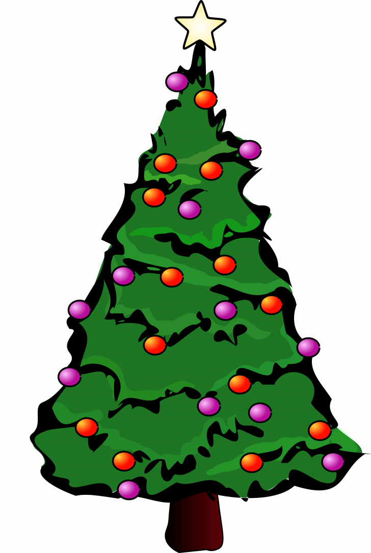 Christmas Tree Cliprt Free Clipart Panda Images Pictures - Christmas Tree Clipart Hd (728x1085)