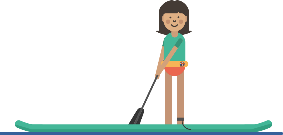 Personal Watercraftjet Ski, Wave Runner, Wakeboard - Cartoon (996x478)