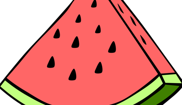 Watermelon Clipart Tumblr - Watermelon Clip Art (587x339)