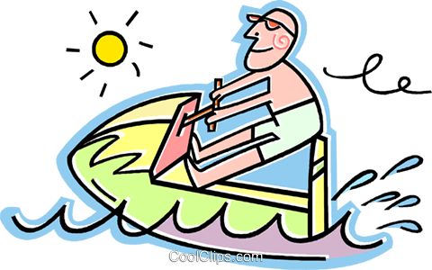 Personal Watercraft Royalty Free Vector - Jet Ski Clip Art (480x300)